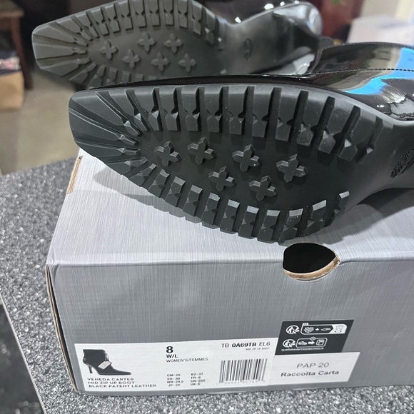 Timberland Women's Glossy Black Heeled Boots Veneda Carter - Picture 3 of 7